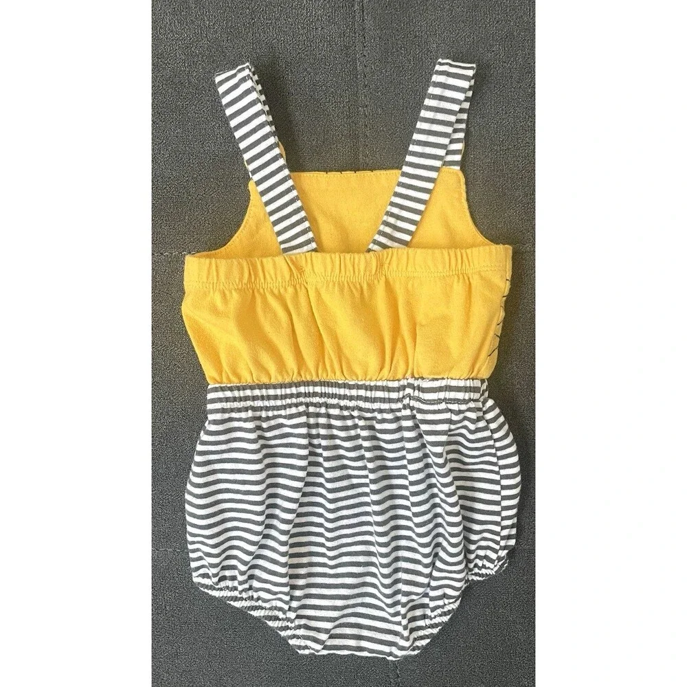 Cat & Jack Baby Tiger 6/9 Bubble Stripes One Piece